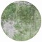 Homeroots 8' Green And Gray Round Abstract Washable Indoor Outdoor Area Rug 582940 - alternate 6