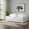 Homeroots 89in White and Silver Italian Leather Power Reclining Loveseat With Storage 633753 - alternate 8
