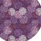 Homeroots 8' Eggplant Lavender And Ivory Round Polka Dot Washable Indoor Outdoor Area Rug 594228 - alternate 5