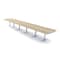 Skutchi Designs 22ft Conference Table W/ Power Unit | 22 Person Modular Arc Rectangle Meeting Table | Harmony Series HAR-AREC-48X264-T-K525-NA - alternate 1
