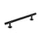 Amerock Radius 5-1/16 in 128 mm Center-to-Center Matte Black Cabinet Pull BP36866FB - alternate 1