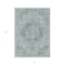 Homeroots 3' X 5' Teal Blue Floral Medallion Washable Indoor Outdoor Area Rug 607944 - alternate 7