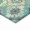 Homeroots 8' X 10' Teal Blue Beige And Ivory Southwestern Washable Indoor Outdoor Area Rug 632284 - alternate 5
