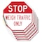 Signmission Stop Weigh Traffic Only, 4 inch X 4 inch, Vinyl Decal, 5PK OC-D-5PACK-4-283 - alternate 1