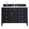 James Martin Vanities Brittany 48'' S Vanity, Victory Blue w/ Jasmine Pearl Silestone Top w/FreePower Wireless Charger 650-V48-VBL-FEJP - alternate 1