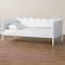 Baxton Studio Malaya Modern White Wood Full Daybed with Scalloped Edges 256-14022-ZORO - alternate 4