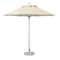Homeroots 10ft Ecru Polyester Round Market Patio Umbrella 491971 - alternate 1