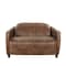 Homeroots 50in Brown Leather Loveseat 374217 - alternate 1