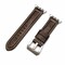 Elegani Ostrich-Embossed Leather Watch Replacement Band Compatible with Apple Watch 41mm, Brown OSTPAM-BRN-41mm - alternate 1