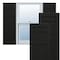 Ekena Millwork True Fit PVC San Juan Capistrano Mission Style Fixed Mount Shutters, Black, 18W x 45H, PR TFP001SJ18X045BL - alternate 1