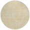 Homeroots 8' Gold And Beige Round Abstract Washable Indoor Outdoor Area Rug 594931 - alternate 8