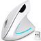 Delton Vertical Ergonomic Wireless Mouse, 2.4G USB Connection Computer/Laptop Mouse, Black S12 - alternate 1