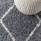 Jonathan Y Mercer Shag Plush Tassel Moroccan Tribal Geometric Trellis Denim Blue/Cream 2 ft. x 8 ft. Runner Rug MCR103A-28 - alternate 5