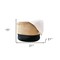 Homeroots 21" Natural and Black Jute Basket 399237 - alternate 3