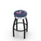 Holland Bar Stool Co 25" Blk Wrinkle Columbus Blue Jackets Swivel Bar Stool, Chrome Ring L8B3C25ColBlu - alternate 1
