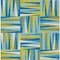 Homeroots 3' X 5' Teal Blue Green And Ivory Geometric Washable Indoor Outdoor Area Rug 598304 - alternate 7