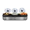 Megachef Triple 2.5 Qt Slow Cooker and Buffet Server in Silver and Black with 3 Ceramic Cooking Pots MC-1203 - alternate 1