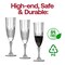 Smarty Had A Party 8 oz. Crystal Cut Plastic Champagne Flutes (48 Glasses), 48PK 1705-CASE - alternate 7
