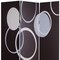 Homeroots 72" Black And White Canvas Folding Three Panel Screen Room Divider 274751 - alternate 7