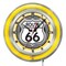 Holland Bar Stool Co Route 66 Double Neon Ring, 19" dia. Logo Clock Clk19Route66 - alternate 1