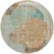 Homeroots 8' Teal Blue And Copper Round Abstract Washable Indoor Outdoor Area Rug 615718 - alternate 6