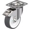 Blickle Swivel Plate Caster, PU, 5", Brake, Overall Height: 6-1/8" LKX-POTH 125KAD-14-FI - alternate 1