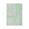 Homeroots 8' X 10' Mint Green And Blue Abstract Washable Indoor Outdoor Area Rug 609277 - alternate 7