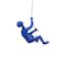 Homeroots 6" X 3" Blue Resin Climbing Man Hanging Dimensional Sculpture 358137 - alternate 1