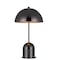 Homeroots 20" Gunmetal Dark Gray Desk Table Lamp With Half Dome Shade 524710 - alternate 4