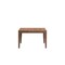 Homeroots 47" Walnut Wood Self-Storing Leaf Extendable Dining Table 631301 - alternate 1