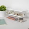 Martha Stewart Grady Set of 3 Clear Plastic Stackable Storage Boxes with White Engineered Wood Lids GS-BA1360-3W-CL-WH-MS - alternate 8