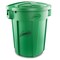 Libman Libman Trash Can, 32 gal Capacity, Polyethylene, Green, Snap-On Rounded Closure 1465 - alternate 3