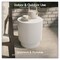 Leisuremod Eden 14 in Round Stone Side Table, Weatherproof Pedestal Base, Fully Assembled EST14W - alternate 10