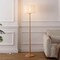 Jonathan Y Maryna 59.5 in. Minimalist Modern Teahouse Wood w/Ribbed Cocoon Pumpkin Shade LED Floor Lamp, White/L JYL4200B - alternate 7