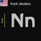 Aacc Self-Adhesive Vinyl Letter: N, Scale: 17 cm. Color: Silver Font: Anders by, 12PK AACC-Anders-UN-Silver-M17x12 - alternate 1
