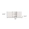 Homeroots 59in White Wood Wall Mounted China Cabinet With Six Doors 478214 - alternate 4