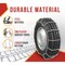 Mytee Products 2 Pair Cam Tensioner Square Link Snow Tire Chains Compatible w/ 19.5in Rim Dia & 8in Wide Car Pickup, 2PK TC195SQSx2 - alternate 9