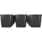 Sparco 7 gal Rectangular Indoor Plastic Can, Black, Polyethylene, 14.5 in, 24 PK SPR02160CT - alternate 1