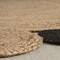 Jonathan Y Ayana Two-Tone Jute Hippy Circle Natural/Black 6 ft Round Area Rug RNF108A-6R - alternate 6