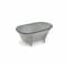 Homeroots 5" Gray Polyresin Hand Painted Decorative Tub Tabletop Sculpture 399639 - alternate 3