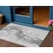 Homeroots 3' X 5' Gray And Silver Abstract Washable Indoor Outdoor Area Rug 611306 - alternate 1