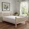 Homeroots Natural Dark Brown Finish Low Post Cedar Log Queen Bed 370307 - alternate 4