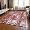 Homeroots 10' X 14' Burgundy And Ivory Abstract Washable Indoor Outdoor Area Rug 612946 - alternate 9