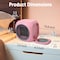 Edendirect 800 Watt 2 in 1 Space Heater Mug Warmer with 12H Auto Shut Off in Pink ZR-HQC-8PNK - alternate 8