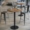 Flash Furniture Commercial 31.25" Natural HPL Tabletop with Black Bar Height RD Base ST-RD31-NAT-TR18B-GG - alternate 9