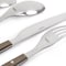 Martha Stewart Garden Cottage 16 Piece Stainless Steel Flatware Set in Taupe 129077.16 - alternate 8