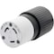 Hubbell Wiring Hubbell-PRO Twist-Lock 2-Pole 3-Wire Receptacle, 30A 250V, Heavy-Duty Nylon L630C - alternate 1