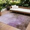 Homeroots 9' X 12' Lavender Brown And Ivory Abstract Washable Indoor Outdoor Area Rug 604801 - alternate 1