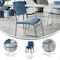 Flash Furniture HERCULES 500 lb. Capacity High Density Navy Vinyl Stacking Chair with Sled Base XU-8700-NVY-B-VYL-30-GG - alternate 6