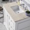 James Martin Vanities De Soto 36" Single Vanity, Bright White, w/ 3 CM Tajnar Eclos Top 825-V36-BW-3TJR - alternate 3